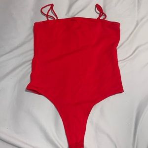 Red bodysuit